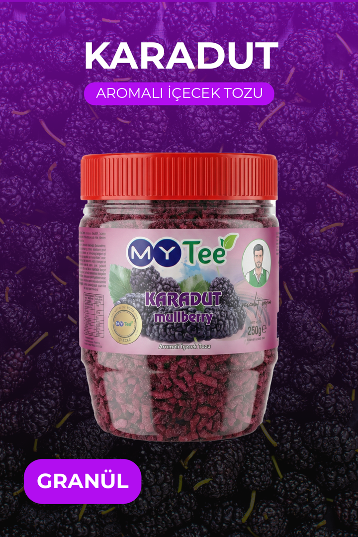 MyTee Karadut Aromalı Granül İçecek Tozu 250gr resmi